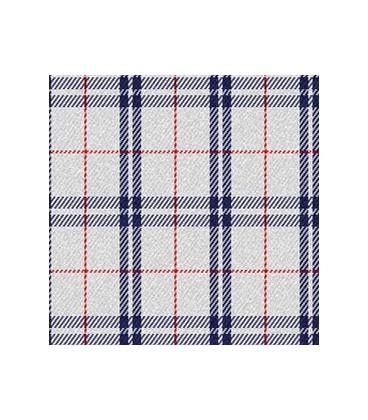 Casimir Escocés Gris Azul Rojo